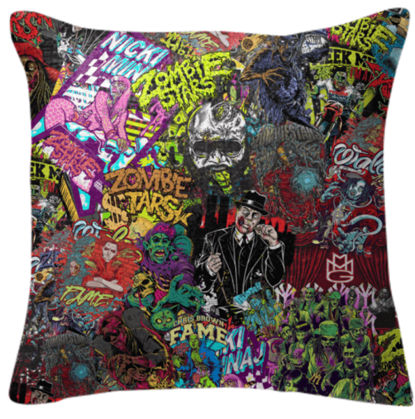 Zombiestars All Over Pillow