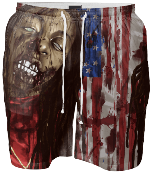 Lil Wayne Zombie Swim Trunks