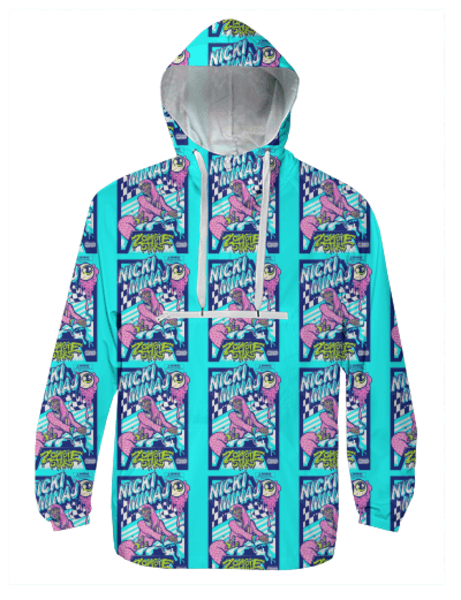 Nicki Minaj All Over Pattern Print Windbreaker